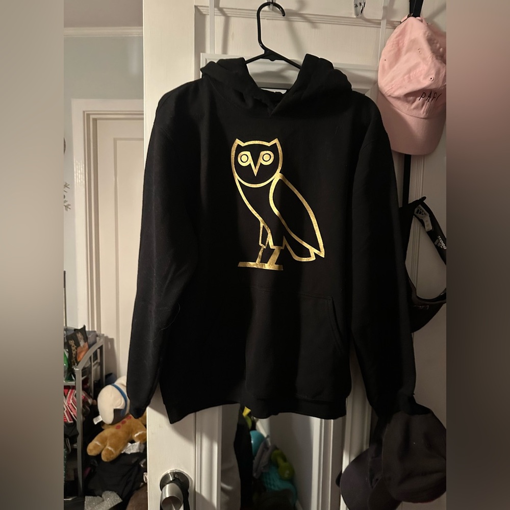 OVO Drake Collector’s Limited Edition Exclusive Black Gold Owl Hoodie Unisex L